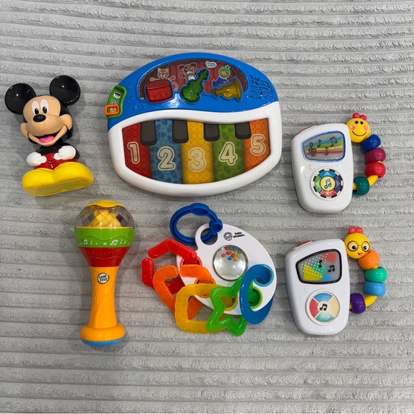 LOT of Baby Einstein Disney Toys LeapFrog Learn Musical Toys Rattle